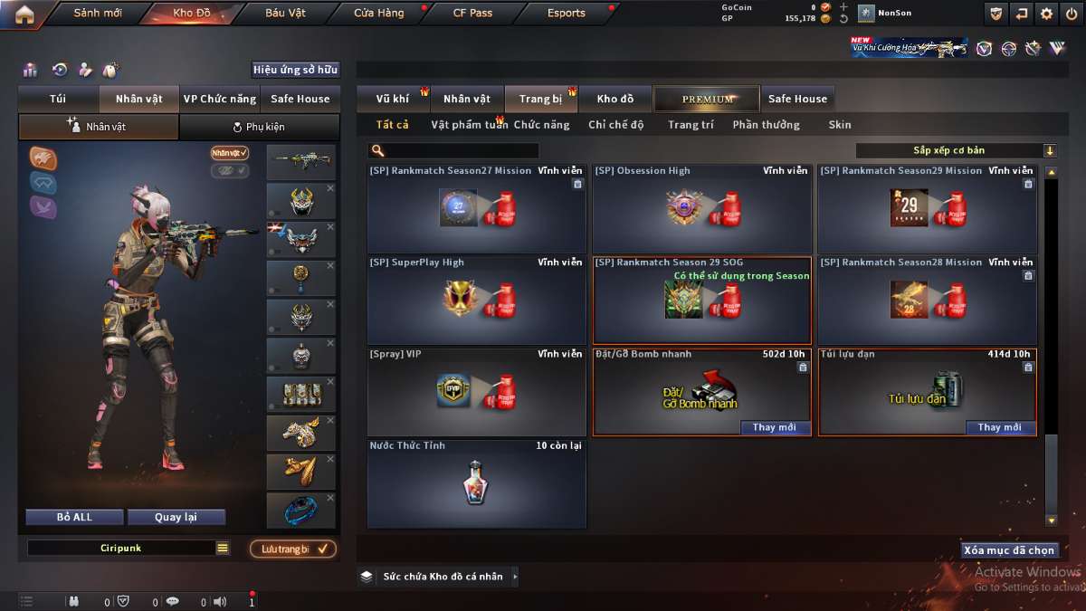 shop acc cf uy tin gia re